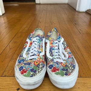 Vans Old Skool Multicolor Floral Sneakers size 9